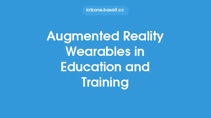 Augmented Reality Wearables in Education and Training Thumbnail