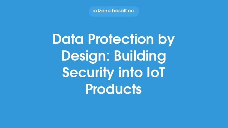 Data Protection by Design: Building Security into IoT Products Thumbnail