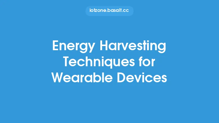 Energy Harvesting Techniques for Wearable Devices Thumbnail