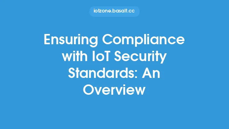 Ensuring Compliance with IoT Security Standards: An Overview Thumbnail