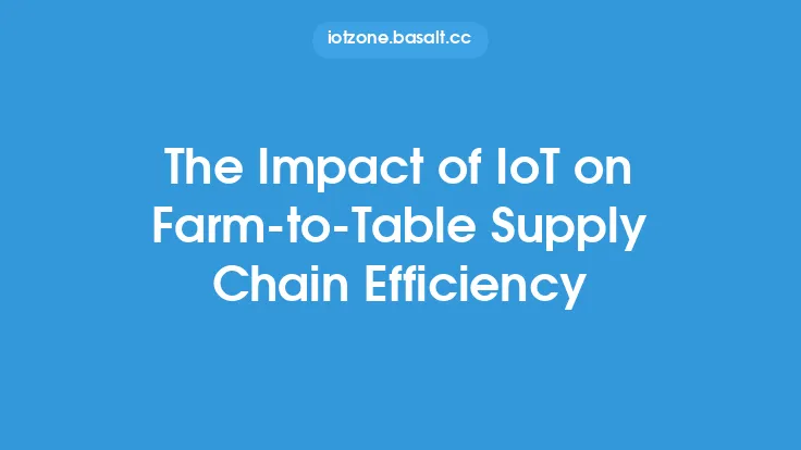The Impact of IoT on Farm-to-Table Supply Chain Efficiency Thumbnail