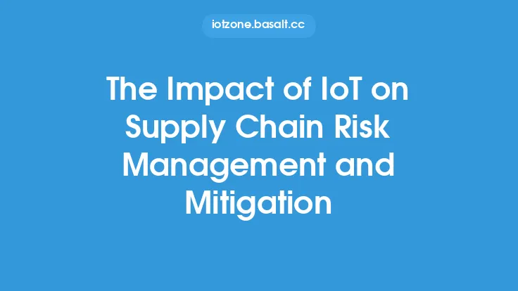 The Impact of IoT on Supply Chain Risk Management and Mitigation Thumbnail