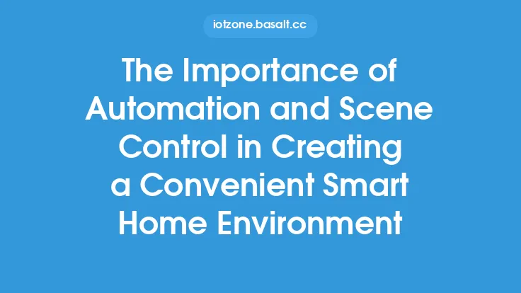 The Importance of Automation and Scene Control in Creating a Convenient Smart Home Environment Thumbnail