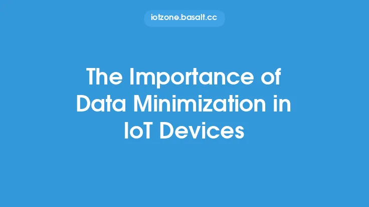 The Importance of Data Minimization in IoT Devices Thumbnail
