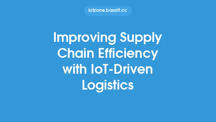 Improving Supply Chain Efficiency with IoT-Driven Logistics Thumbnail