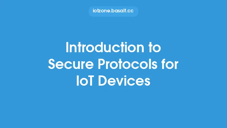 Introduction to Secure Protocols for IoT Devices Thumbnail