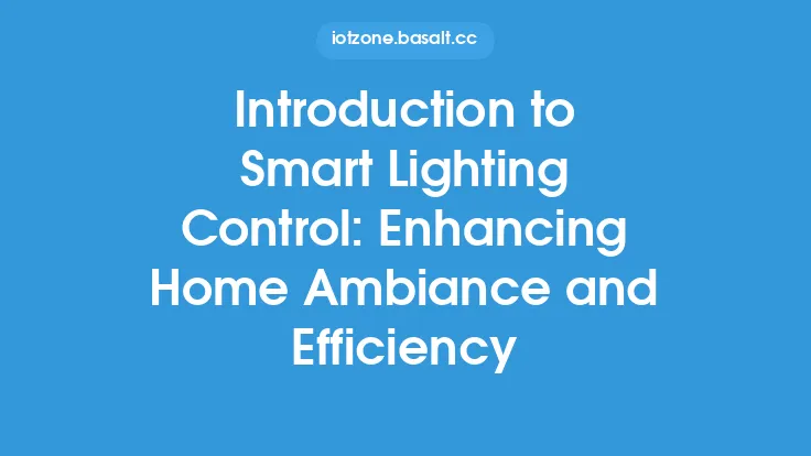 Introduction to Smart Lighting Control: Enhancing Home Ambiance and Efficiency Thumbnail