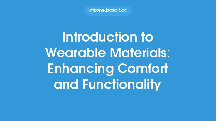 Introduction to Wearable Materials: Enhancing Comfort and Functionality Thumbnail