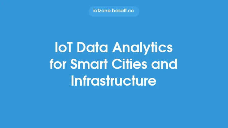 IoT Data Analytics for Smart Cities and Infrastructure Thumbnail