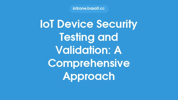 IoT Device Security Testing and Validation: A Comprehensive Approach Thumbnail