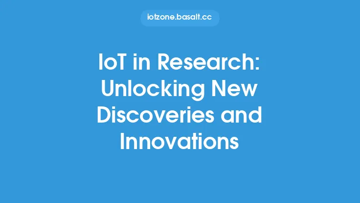 IoT in Research: Unlocking New Discoveries and Innovations Thumbnail