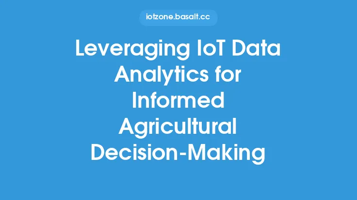 Leveraging IoT Data Analytics for Informed Agricultural Decision-Making Thumbnail