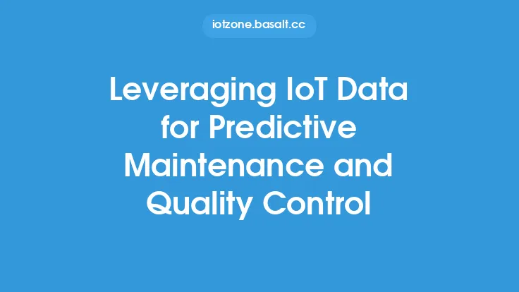 Leveraging IoT Data for Predictive Maintenance and Quality Control Thumbnail