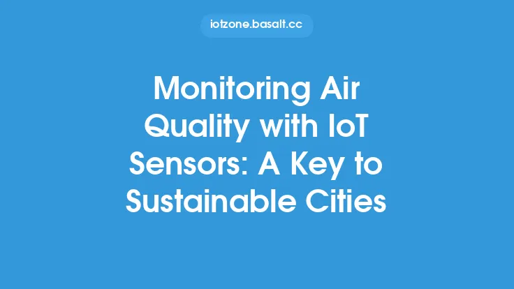 Monitoring Air Quality with IoT Sensors: A Key to Sustainable Cities Thumbnail