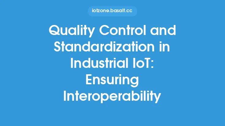 Quality Control and Standardization in Industrial IoT: Ensuring Interoperability Thumbnail