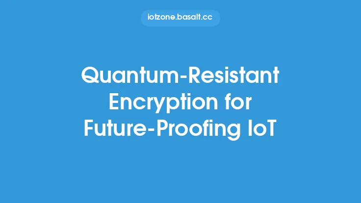 Quantum-Resistant Encryption for Future-Proofing IoT Thumbnail