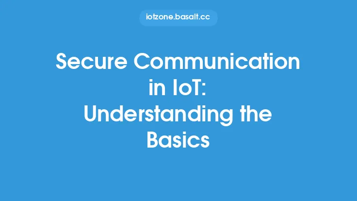 Secure Communication in IoT: Understanding the Basics Thumbnail