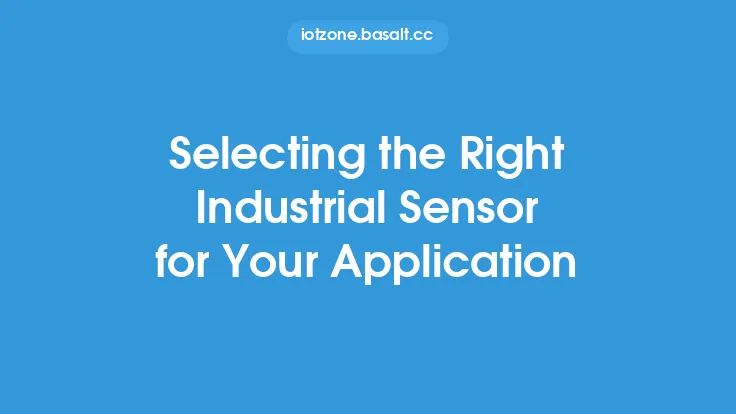 Selecting the Right Industrial Sensor for Your Application Thumbnail