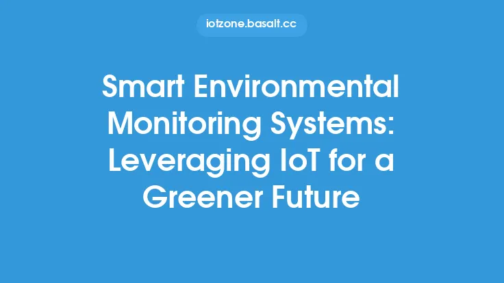 Smart Environmental Monitoring Systems: Leveraging IoT for a Greener Future Thumbnail