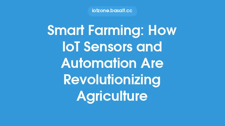 Smart Farming: How IoT Sensors and Automation Are Revolutionizing Agriculture Thumbnail