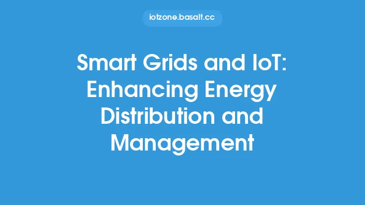 Smart Grids and IoT: Enhancing Energy Distribution and Management Thumbnail