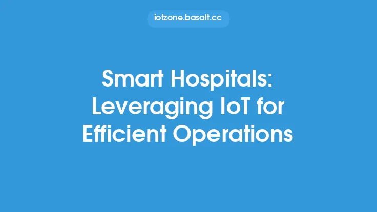 Smart Hospitals: Leveraging IoT for Efficient Operations Thumbnail