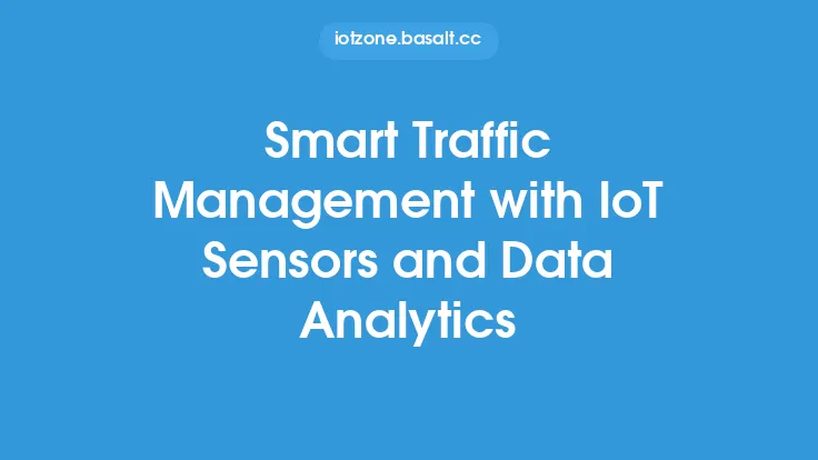 Smart Traffic Management with IoT Sensors and Data Analytics Thumbnail