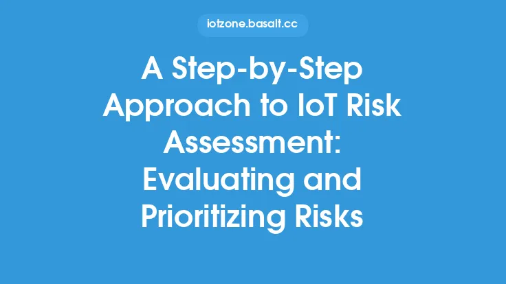 A Step-by-Step Approach to IoT Risk Assessment: Evaluating and Prioritizing Risks Thumbnail
