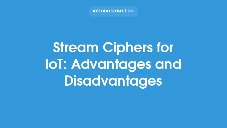Stream Ciphers for IoT: Advantages and Disadvantages Thumbnail