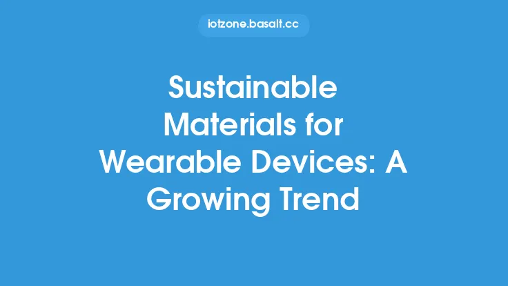 Sustainable Materials for Wearable Devices: A Growing Trend Thumbnail