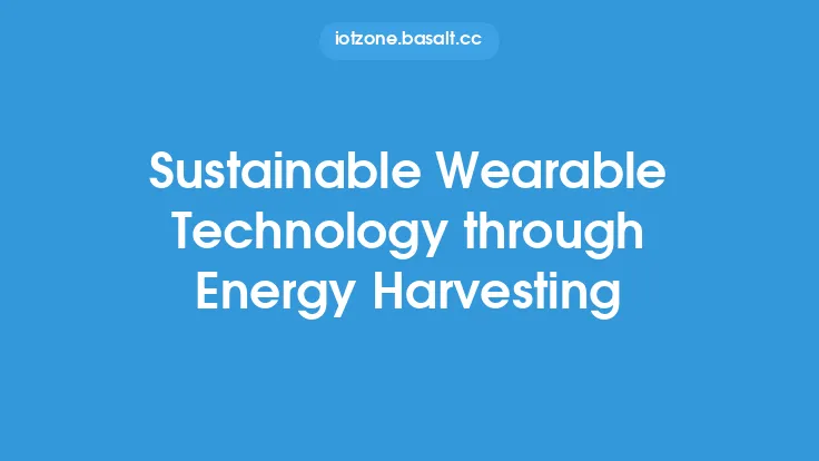 Sustainable Wearable Technology through Energy Harvesting Thumbnail
