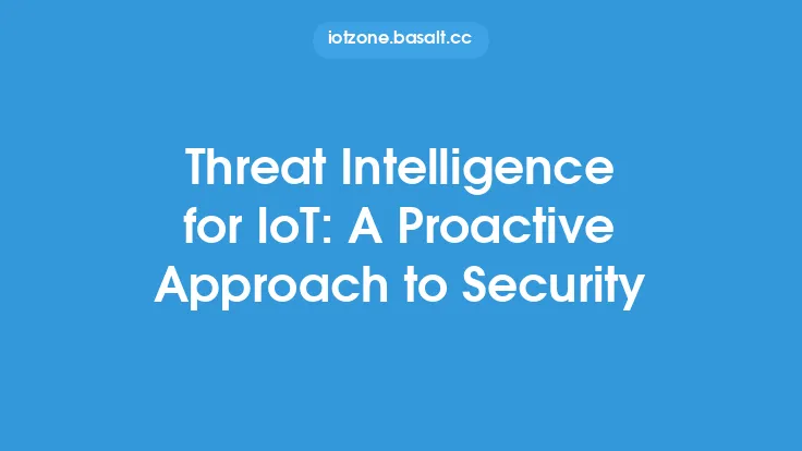 Threat Intelligence for IoT: A Proactive Approach to Security Thumbnail