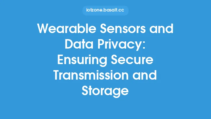 Wearable Sensors and Data Privacy: Ensuring Secure Transmission and Storage Thumbnail